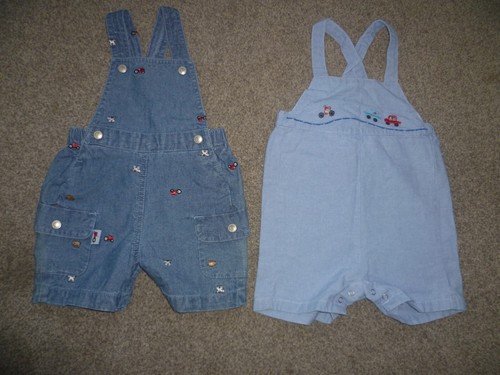 Baby Boys Short Dungarees 3-6 months