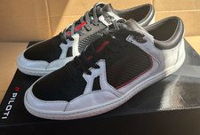 Scarpe da ginnastica Piloti Legacy S bianche bianche sneakers da guida casual uomo UK 13,5