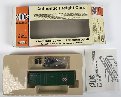 KIT DE VAGÓN DE CARGA CON-COR PS-1 PD - AGENCIA RAILWAY EXPRESS #REX 4784 HO | Zustand: New