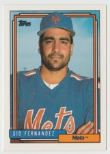 1992 Topps Baseball #382 Sid Fernandez - New York Mets