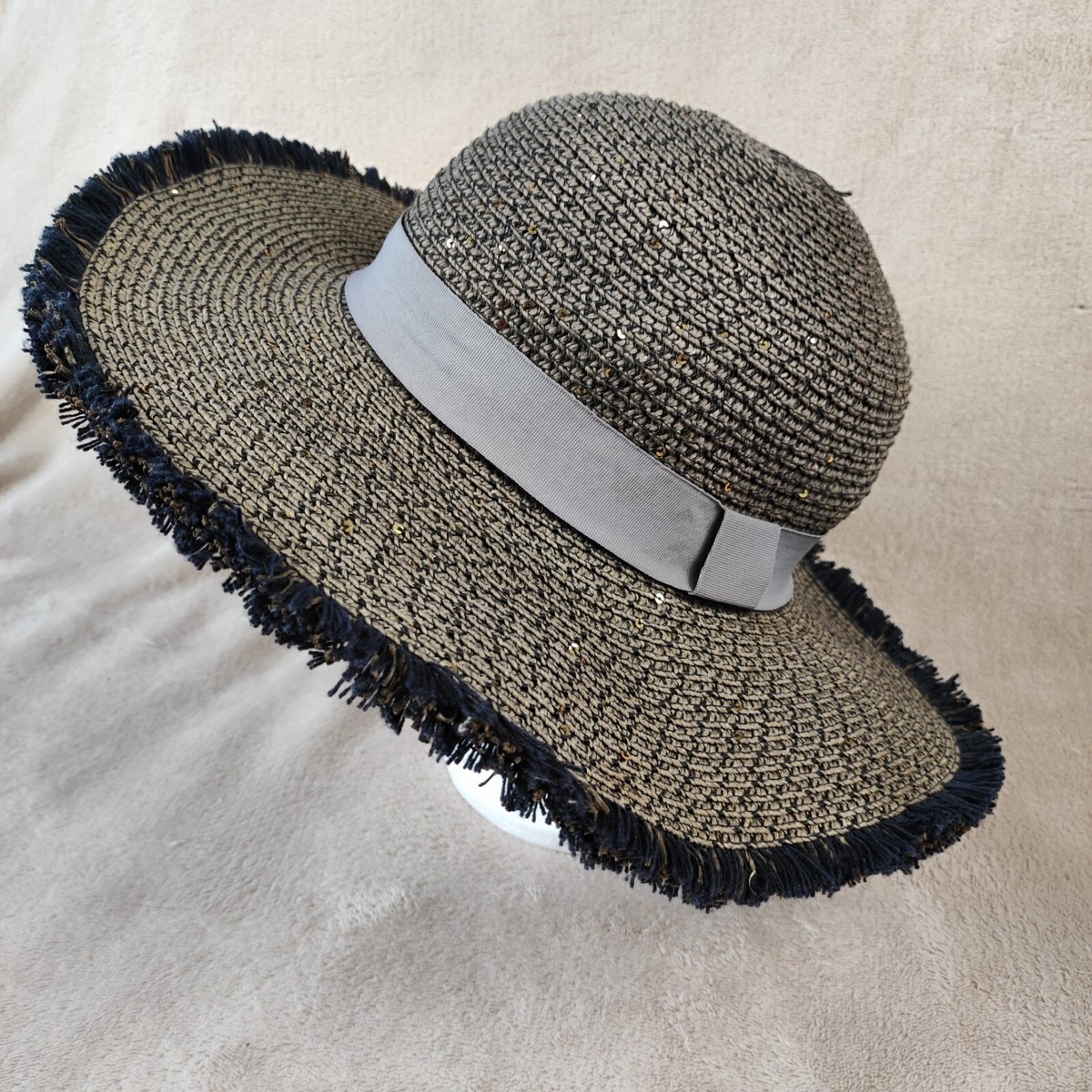 vintage super wide sun hat Vintage-french-hat.jpg main image 4