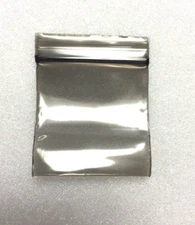 BLACK MINI ZIP TOP BAGGIES 100ct PREMIUM QUALITY DIME BAGS 1.5" x 1.5"