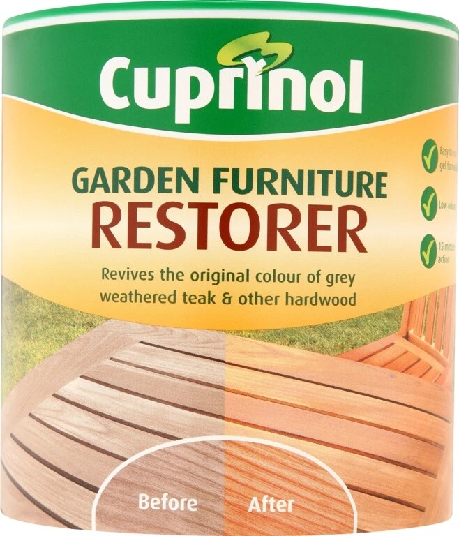 Cuprinol Garden Furniture Restorer 1 Litre Restores Weathered Wood