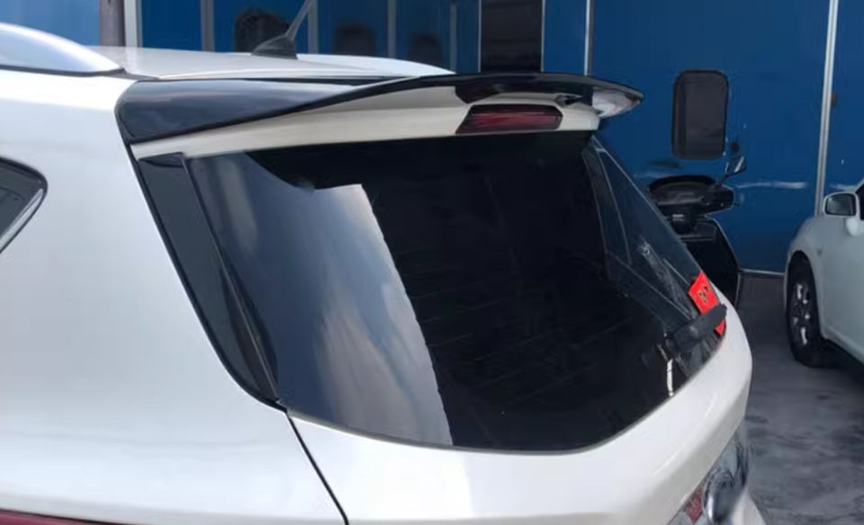 ABS Roof Rear Window Spoiler Lip A Glossy Black For 2013-2018 Ford ...