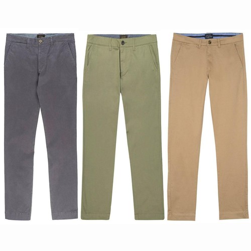 Mens Cotton Chinos Bowie Stretch Fit 