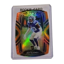 2020 Select JEFF GLADNEY Vikings Rookie Club Level Die Cut Orange Prizm # 293
