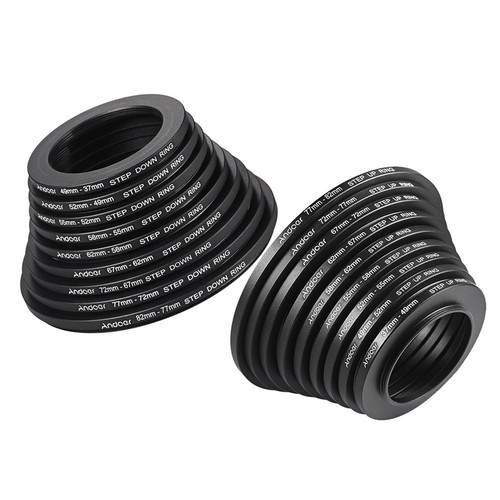 18 Pcs Lens Filter Stepping Rings Kit 9pcs Step Up Ring 9pcs Step Down Ring W2A0 - Picture 8 of 9
