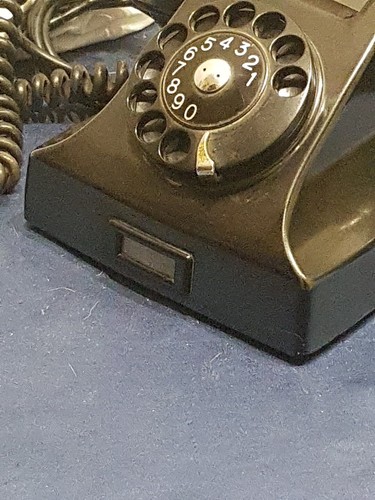 Telefono In Bachelite Fatme Roma Nero Disco Rotante Originale Vintage Anni 60 - Foto 17 di 17