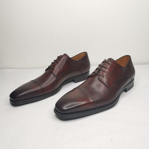 Magnanni Samson Burnished Cap Toe Derby Shoes Men's Size 9.5 M - Picture 3 of 10