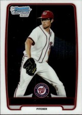 2012 Bowman Matt Purke #BCP80 Chrome Prospects Washington Nationals