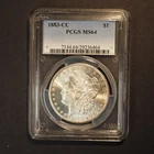 1883 *CC*   MORGAN SILVER DOLLAR PCGS MS64  - FREE SHIPPING! G2026