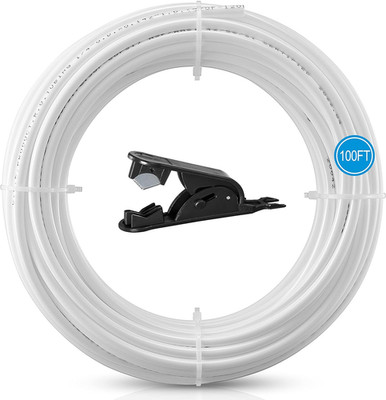 100FT 1/4 Inch O.D.RO Water Tubing,Nsf Certified Pipe for Ro(Reverse Osmosis) Wa