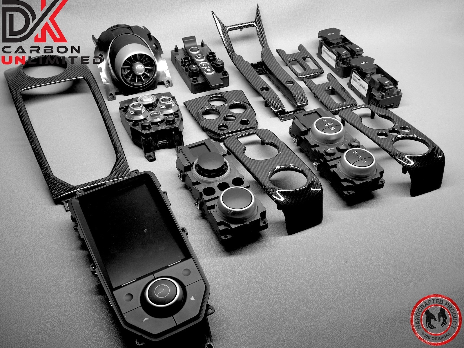 McLaren 675LT MP4 12C 650S Full Replacement 7 Pcs Gloss Carbon Interior Trim Kit