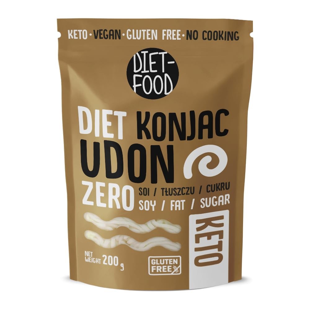 Fideos Udon Konjak sin gluten bajos en calorías Asia Nudel Low Carb Keto Noodle...