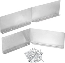 4PCS Gutter Valley Splash Guard Rain Diverter Roof Downspout Guards 7.8 Inch