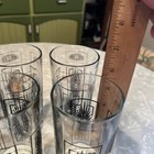 Vintage Atomic Starburst Barware Glasses Black/Gold Beverage MCM  Set of 6 — photo 6