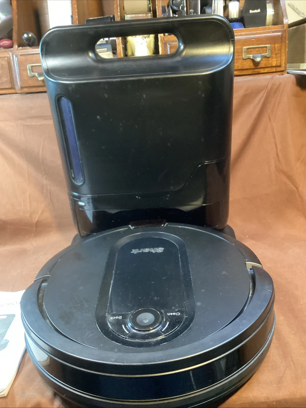 Shark RV1001AE IQ R100AE 16.8V App-Controlled Self-Charging Robot Vacuum - Black