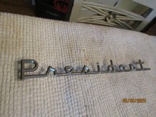 Oem Vintage Studebaker President Script Emblem Roth 1314303 11 4 Mounting Pins