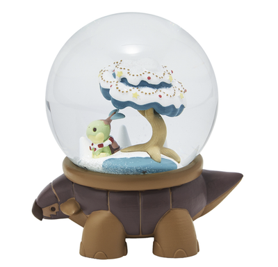 Pokemon Center Holiday Blessings christmas snow globe Turtwig