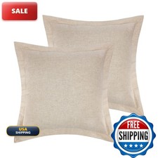 Levtex Home Linen Euro Shams Set of Two 26x26in. No Insert Cotton