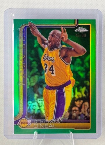 2025-26 Topps Chrome Update - Shaquille O'Neal #/99 True Green Refractor #142