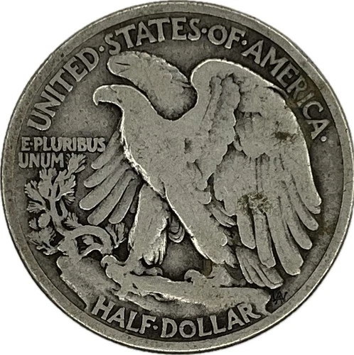 1918 Walking Liberty Silver Half Dollar in a SAFLIP® - Fine