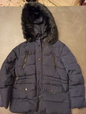 piumino invernale bambina con cappuccio. Taglia 9-10 anni