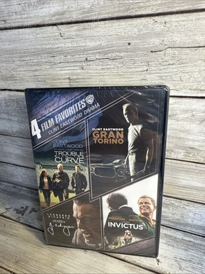 #ad New Clint Eastwood 4 Film DVD Invictus Trouble The Curve Gran Torino J. Edgar $8.95