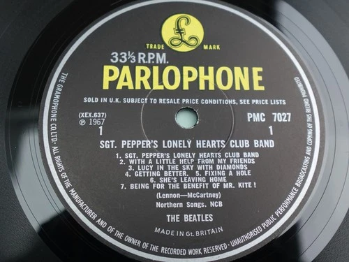 The Beatles SGT PEPPERS LONELY HEARTS CLUB BAND 1967 UK 1st Mono PLAYS MINT