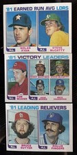 1981 Baseball Cards~Topps Pitching Leaders~ ERA,Relievers,Victory Leaders~ NM