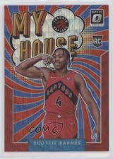 2021-22 Panini Donruss Optic My House Red Wave Prizm Scottie Barnes #19 0p5y