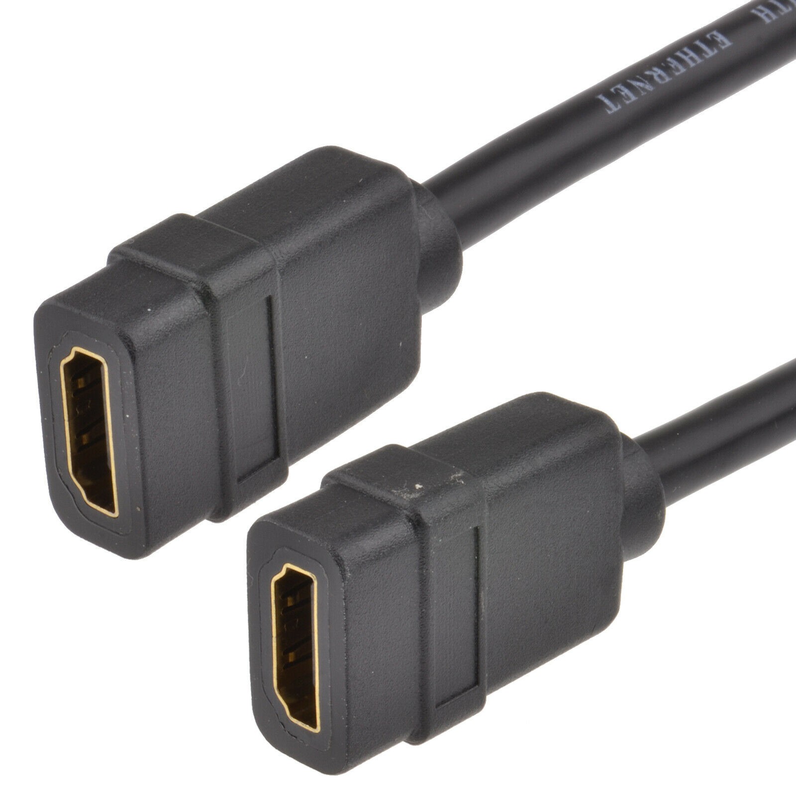HDMI 1.4 Panel Mount Socket Stub for Faceplates Female to Female 15cm Coupler