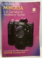 MINOLTA MAXXUM SLR CAMERA AND ACCESSORY GUIDE 1985