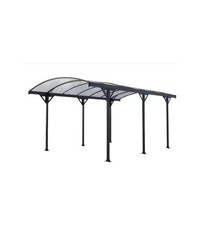 TETTOIA AUTO SINGOLA CANOPIA "COUV'VOITURE 35" IN ALLUMINIO GRIGIO 508X302X23...