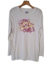 Juicy Couture Long Sleeve Shirt Juicy Socialite Embellished Bling White Sz L