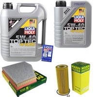Mann Inspektionspaket 6L Liqui Moly Top Tec 4100 5W-40 FüR BMW 5Er Touring E61