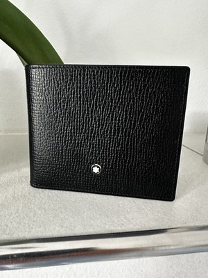 Montblanc Portemonnaie Schwarz Leder Neu Meisterstück