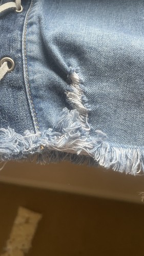Missguided size 8 blue denim strapless mini dress - Picture 6 of 6