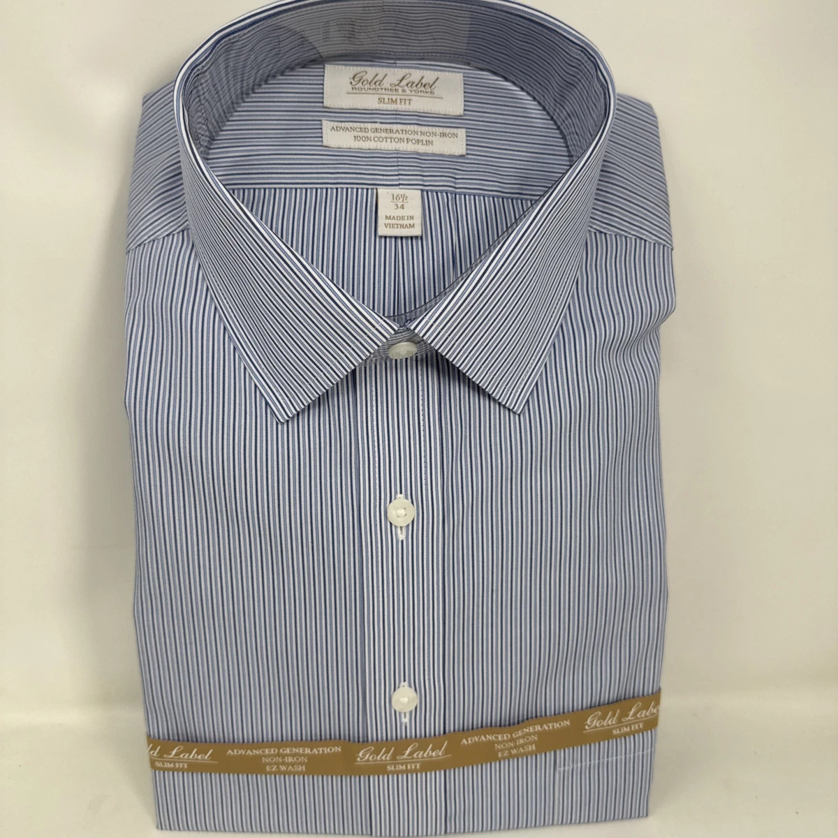 Roundtree & Yorke Slim Dress Shirts for Men for sale | eBay