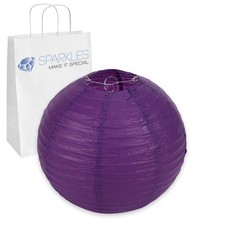 12 pcs 8" inch Chinese Paper Lantern - Purple - Wedding Party Event xx