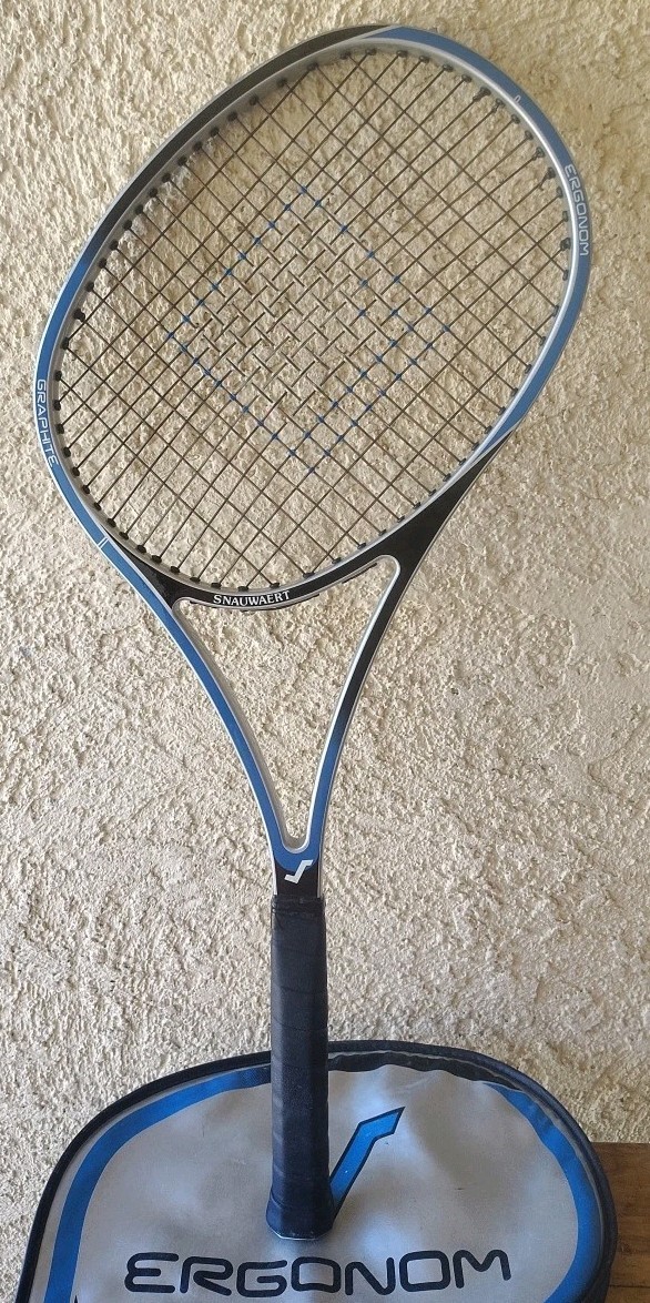 Rare Snauwaert ERGONOM Genuine Tennis Racquet By C. Gibello With Original Case