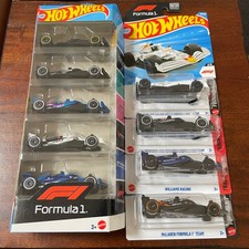 Hot Wheels F1 Lot, New 5 pack, Visa Racing Bulls, MB Petronas, Williams, McLaren
