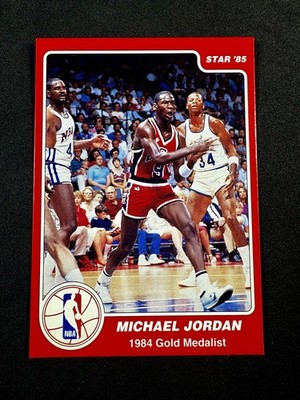 1985 Star MICHAEL JORDAN  1984 Gold Medalist - Michael Jordan #5 Rookie Card RC