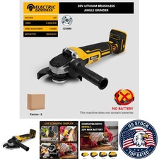 125mm Brushless Angle Grinder for Cutting, Polishing, Grinding - No Battery