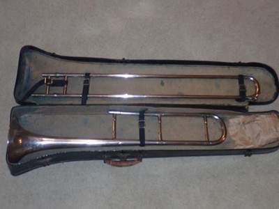 1920s Wurlitzer Professional Trombone, With Case, Small Bore, Good Sound