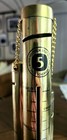 RARE VINTAGE UNUSUAL 1970's GOLD TONE METAL DEUTCHE MARK GERMANY COIN BANK TOWER — photo 4
