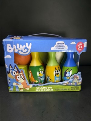 Bluey Kids Bowling Set 6 Pins Ball Indoor Outdoor Toy Age 3+ Hedstrom New Box