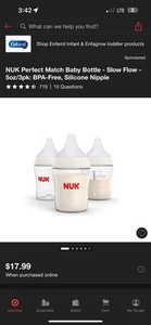 NUK Smooth Flow Anti-colic Baby Bottles 3-pack 10oz Blue 0 Months