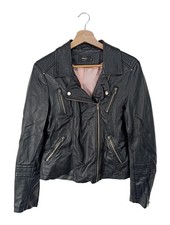 ONLY Kunstlederjacke Damen Jacke Gr. DE 38 schwarz Casual-Look