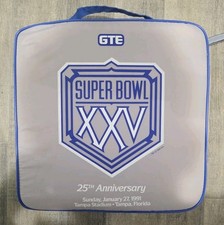 Vintage 1991 Super Bowl XXV NFL 25th Anniversary Tampa Seat Cushion Set of 2